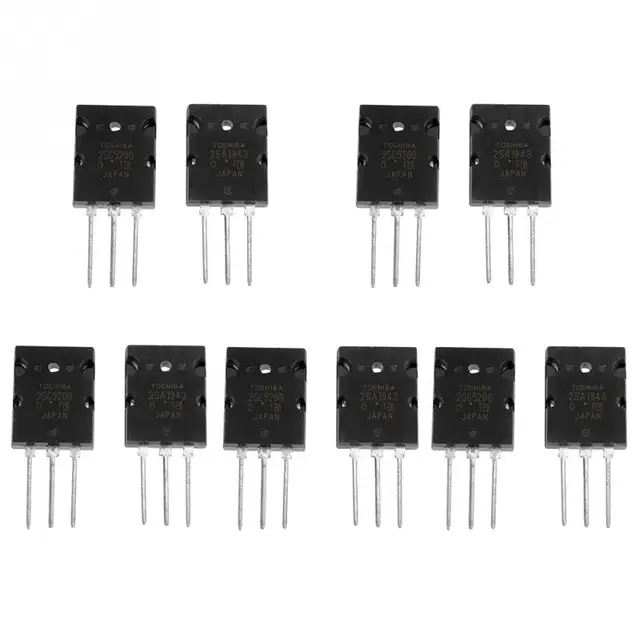 5 Pair 2SA1943 2SC5200 High Power Matched Audio silicon Transistor-in ...
