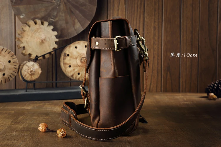 AETOO кожаный портфель ручной работы из воловьей кожи в стиле ретро, сумка на плечо, кожаная сумка-почтальон mad horse