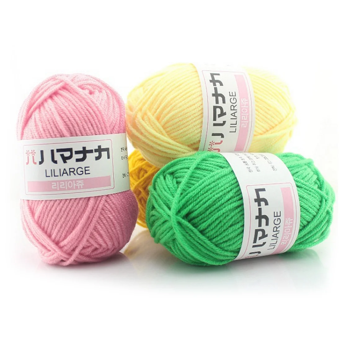 

Candy-colored Milk Cotton Wool in the Thick Hand-knitted Wool Knit Wool Weave