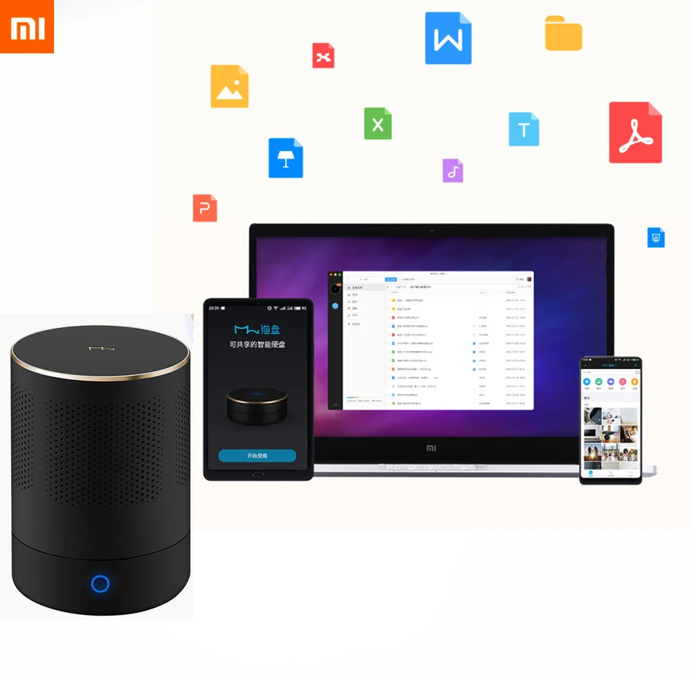  Original Xiaomi CatDrive Plus Smart Hard Disk 512MB DDR3L for Share Replaceable Files Pictures Max 
