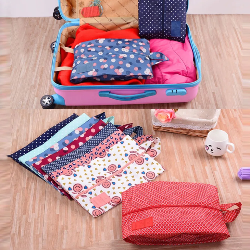 مريحة للماء النايلون السفر المحمولة حذاء حقيبة التخزين الحقيبة مع البريدي