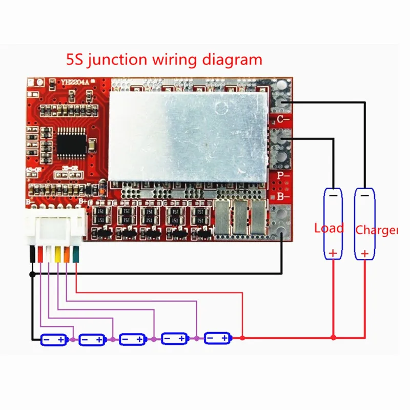 5S 50A BMS плата/55A 3,7 в литиевая батарея Защитная плата/3,2 в железо фосфат/LiFePO4 батарея BMS плата с балансом