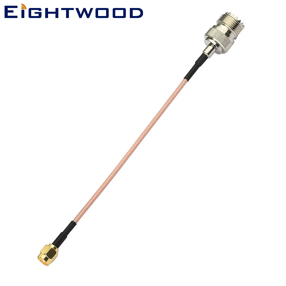 Eightwood радиочастотный коаксиальный кабель SMA Male to UHF SO-239 Female RG316 15 см Ham