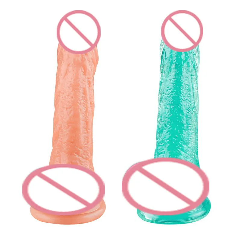 2Colors 16 3 5cm small penis realistic anal font b dildos b font with suction cup