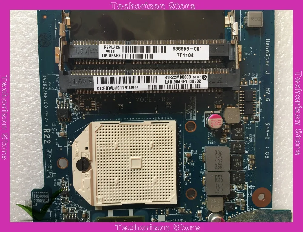 638856 001 DA0R22MB6D1 /D0 подходит для ноутбука HP Pavilion G4 G6 G7 протестированная Рабочая