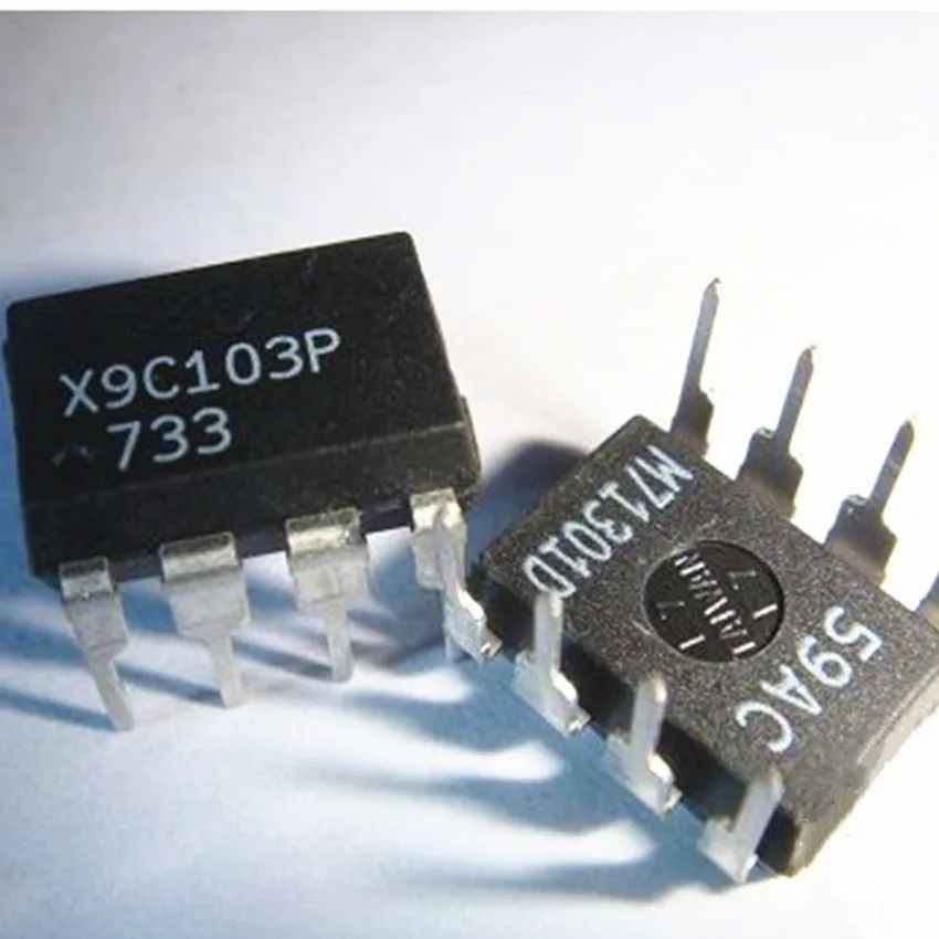 10PCS New original X9C103P X9C103PIZ digital potentiometer DIP 8 line