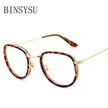 Стиль, модные круглые очки, металлические круглые оправы для очков, винтажные простые зеркальные очки для женщин и мужчин, Брендовые очки Oculos de grau