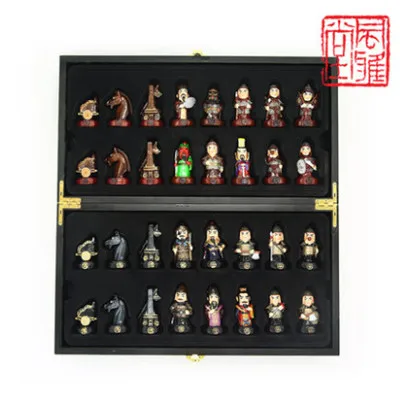 Китайские древние мини-фарфоровые куклы три царства шахматы Human Chess Искусство и ремесла креативная и изысканная игрушка лучший подарок - Цвет: 1 PC