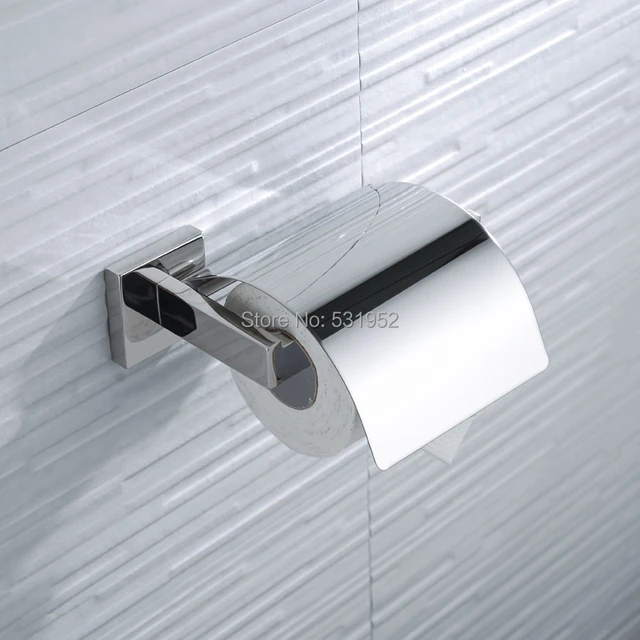 Matte Black Toilet Paper Holder with Phone Shelf Wall Mount Tissue Roll Hanger Stainless Steel Bathroom Aceessories Brushed Gold 6
