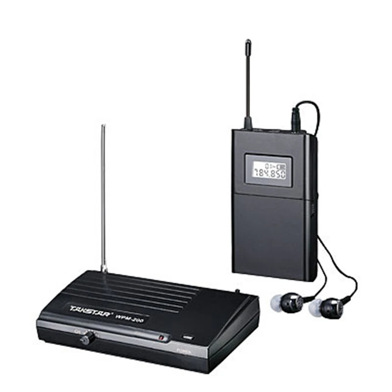 Original Takstar WPM-200 In Ear Professional Stage Wireless Monitor System Receiver Transmitter Earphone Original Takstar WPM-200 In Ear Professional Stage Wireless Monitor System Receiver Transmitter Earphone