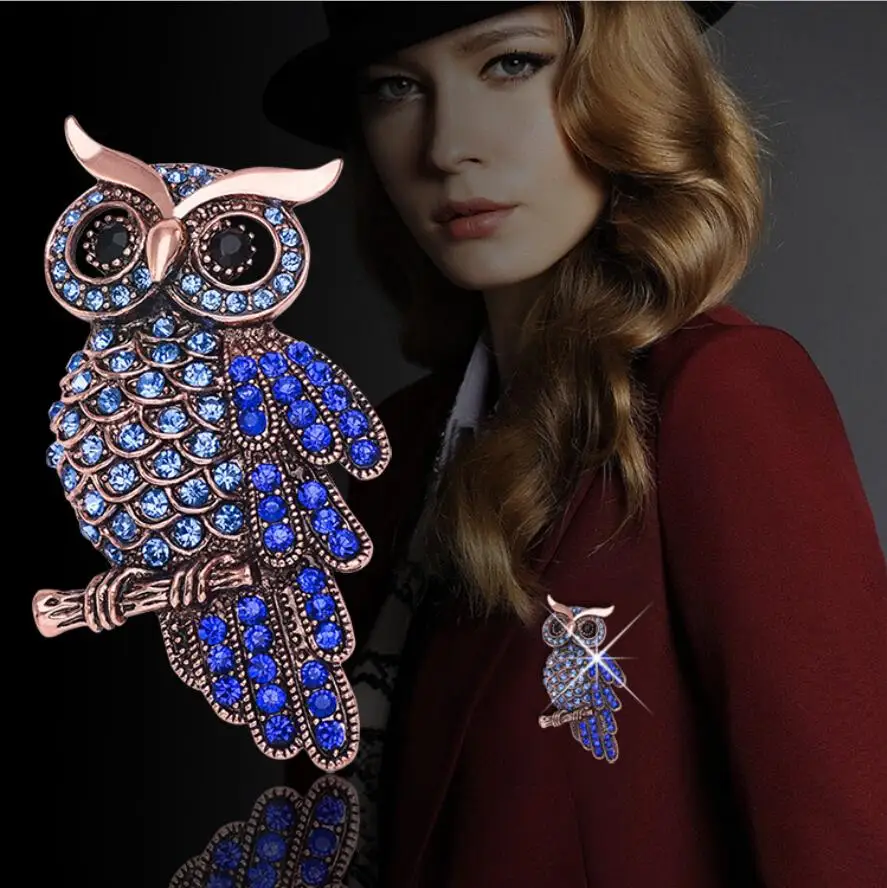 New Brooch Retro Owl Clothing Accessories Hot Pin Charming Chic High-grade Unisex Individuality Gift