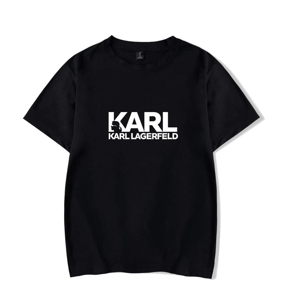 

2019 Fashion Cool style Karl Costume designer Printed Summer Short Sleeve T-shirt New Arrivel Pullover Women/men Summer T-shirt