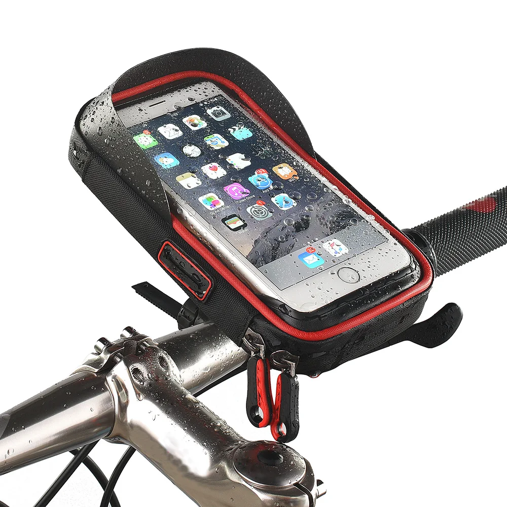 

6 inch Bike Bicycle Waterproof Cell Phone Bags Holder Motorcycle Mount for iphone X 8 7 6S Plus Samsung galaxy S8 S7 LG G6 V20