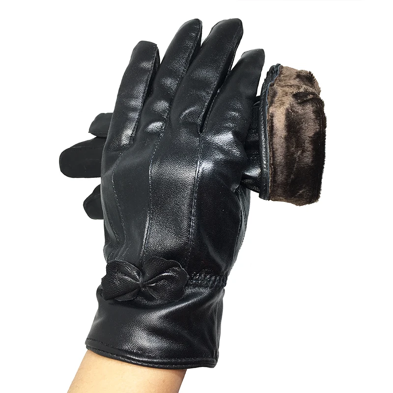 Brand 100% Real Leather New Winter Women's Warm Gloves Female Ladies Genuine Leather Gloves Mittens Thicken Fashion Outdoor G21 Brand 100% Real Leather New Winter Women's Warm Gloves Female Ladies Genuine Leather Gloves Mittens Thicken Fashion Outdoor G21