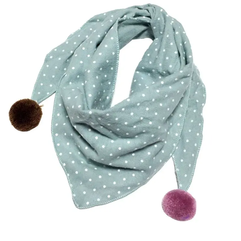 Треугольные шарфы для маленьких девочек; осенне-зимняя шаль для мальчиков; детский хлопковый шейный платок