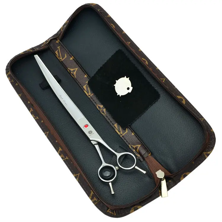 

9.0" High Quality Professional Pet Scissors Cutting Scissors Dog Grooming Shears Curved Scissors JP440C, LZS0506