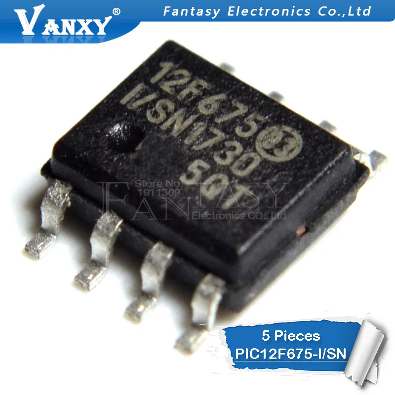 

5pcs PIC12F675-I/SN SOP-8 PIC12F675 SOP 12F675-I/SN SMD 12F675 SOP8