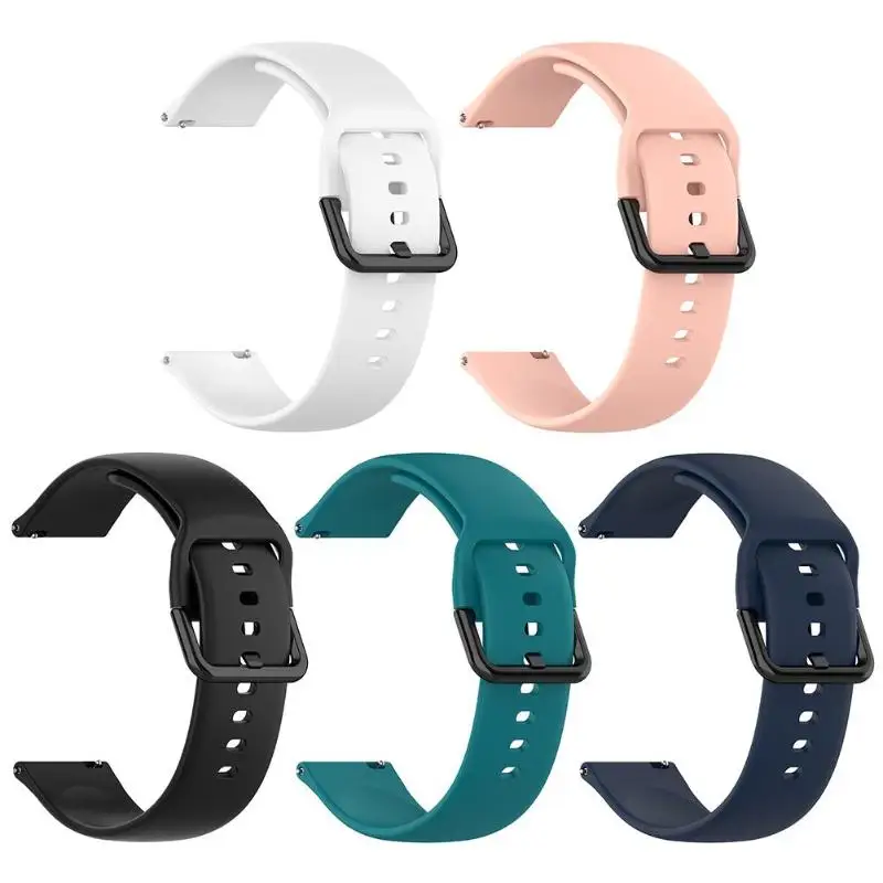 

S/L Size 19.1/21.7cm Silicone Watch Band Bracelet Strap for Samsung Galaxy Watch Active R500 L