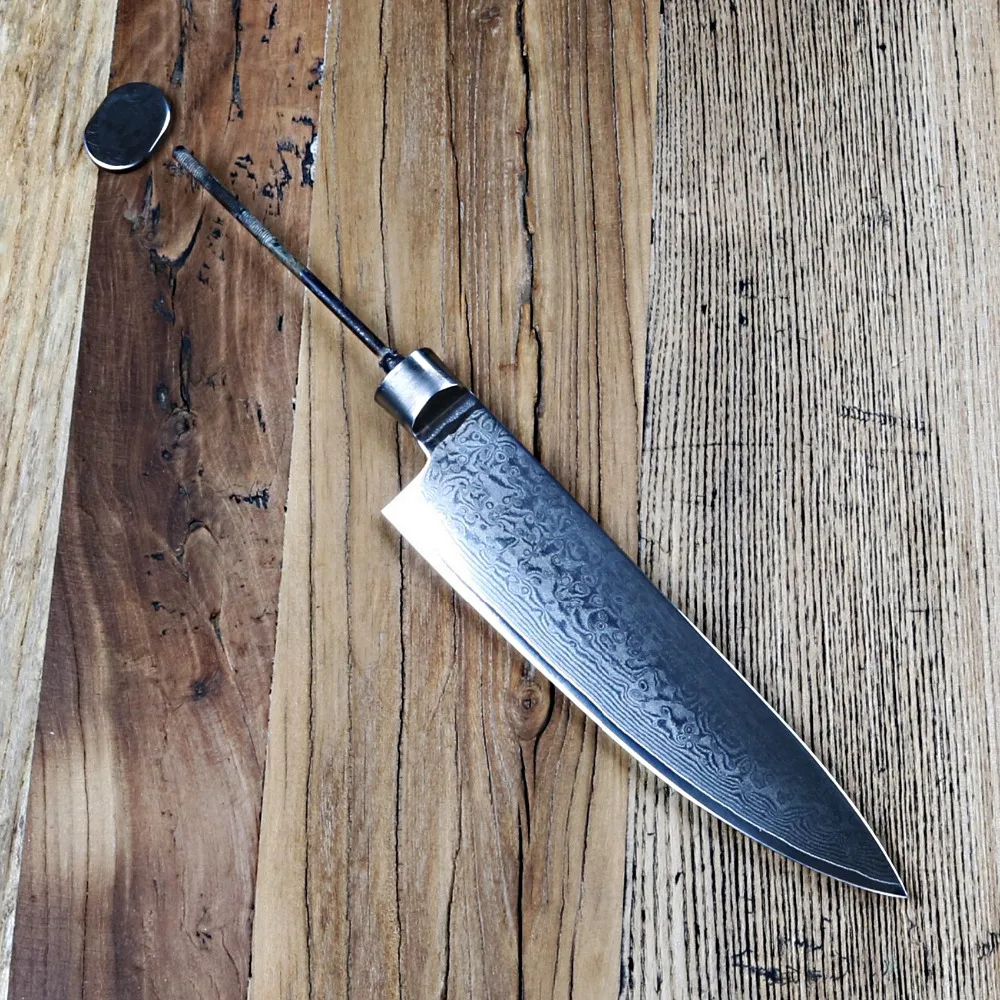Дамасский нож шеф-повара с пустым лезвием 67 слоев японской дамасской стали VG-10 дамасский кухонный нож Инструменты для "сделай сам" ножи части хобби Новинка