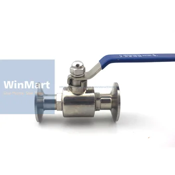 

1PC 45mm 304 Stainless Steel Sanitary Ball Valve Tri Clamp Ferrule Type For Homebrew Diary Product