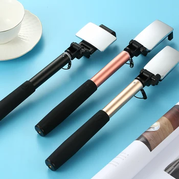 

Extendable Handheld 360 Degree Rotating Mini Selfie Stick Cellphone Holder Foldable Wire Control Remote Shutter Rod