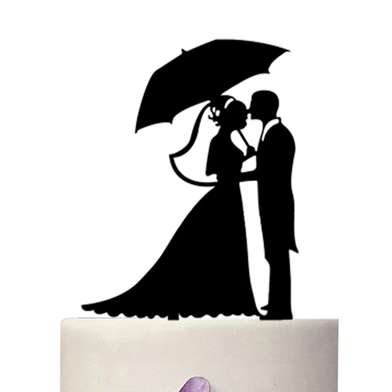 Tronzo Романтический Черный акриловый Топпер для торта Mr Mrs Lover украшения торта принадлежности для свадебного украшения День святого Валентина