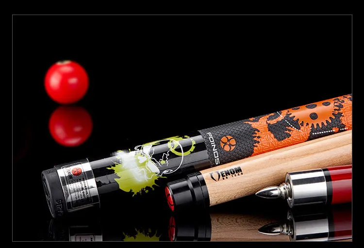 New POINOS Punch&Jump Cue with Case Break Stick 14mm 147cm Canadian Maple 5A+ Wood Billiard Jump Cue Punch Stick Break Kit