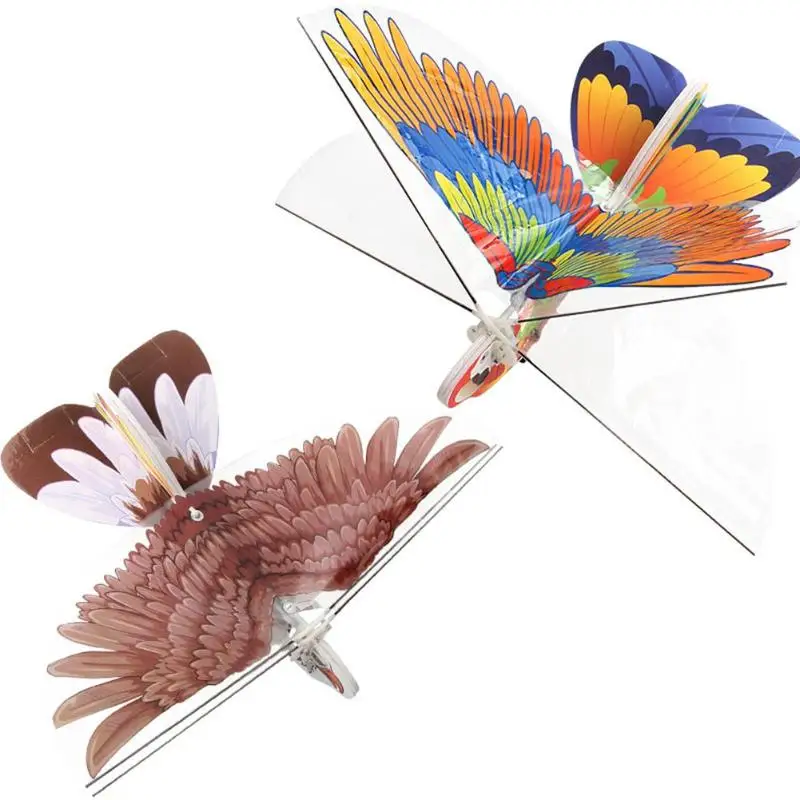Электрические игрушки Летающая Птица узор ручной бросок бумажный самолет Мотор Форма игрушка DIY складной бумажный самолет мощность ремесленник игрушки для детей