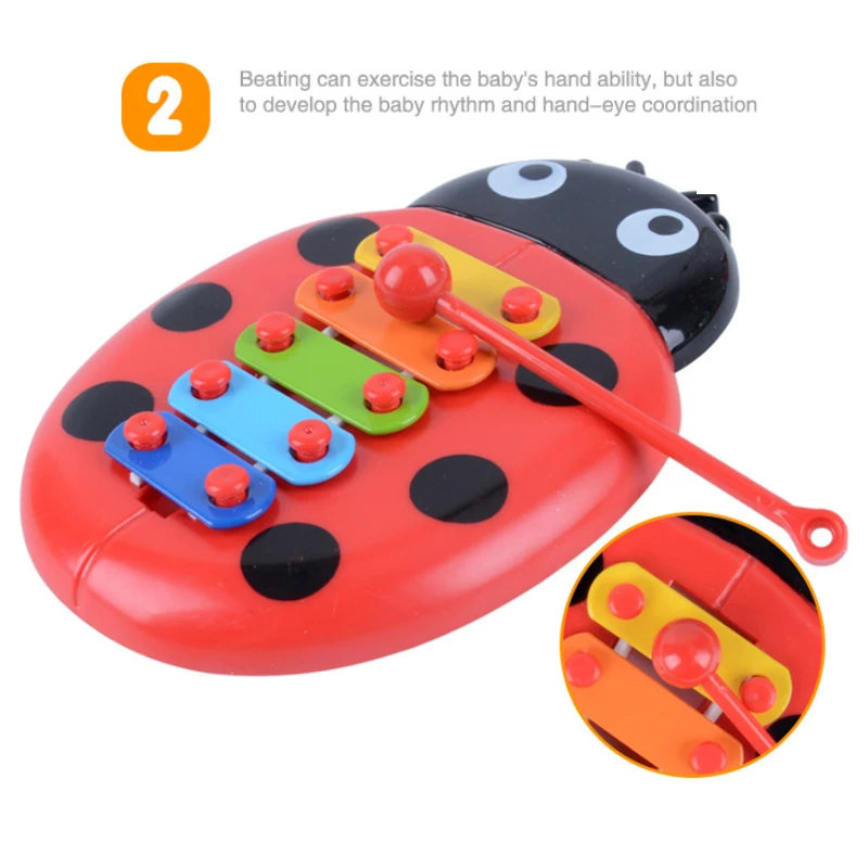 Пластиковые Музыкальные Игрушки для малышей, детские игрушки, обучающие Музыкальные инструменты для детей