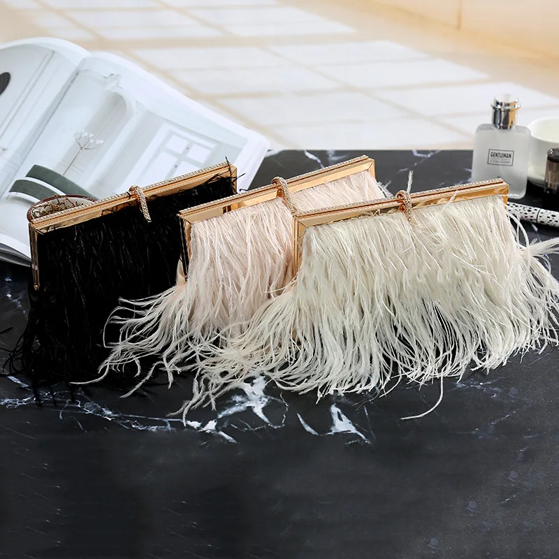 

2019 New Dinner Bag Lady's Single Shoulder Bag Dress Wedding Banquet Lock Square Bag