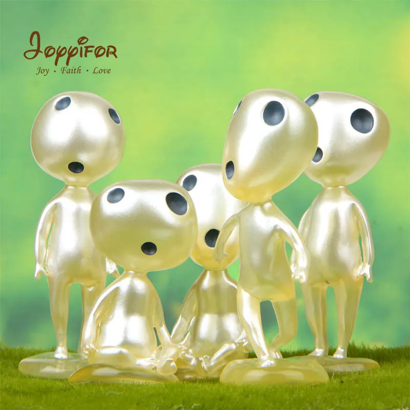 

Luminous Mononoke Big Tree Elves Funny Expression Toys Miyazaki Garden Potted Fluorescent PVC Action Figures Tree Elf Fairy