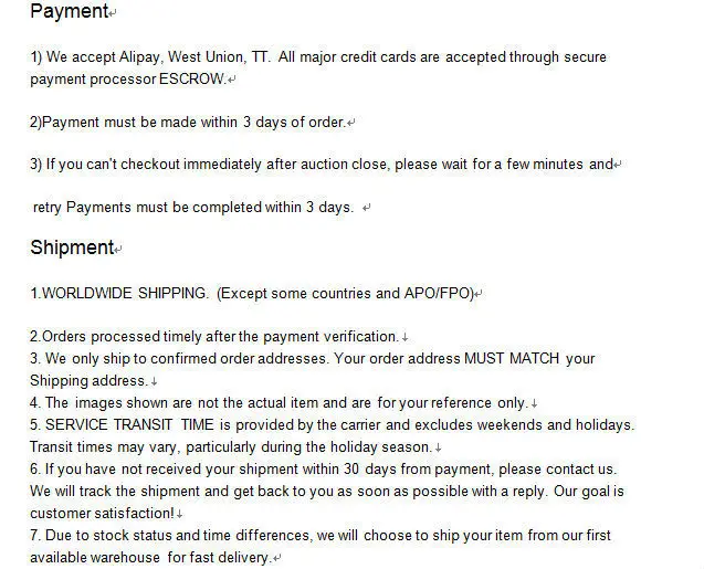 payment