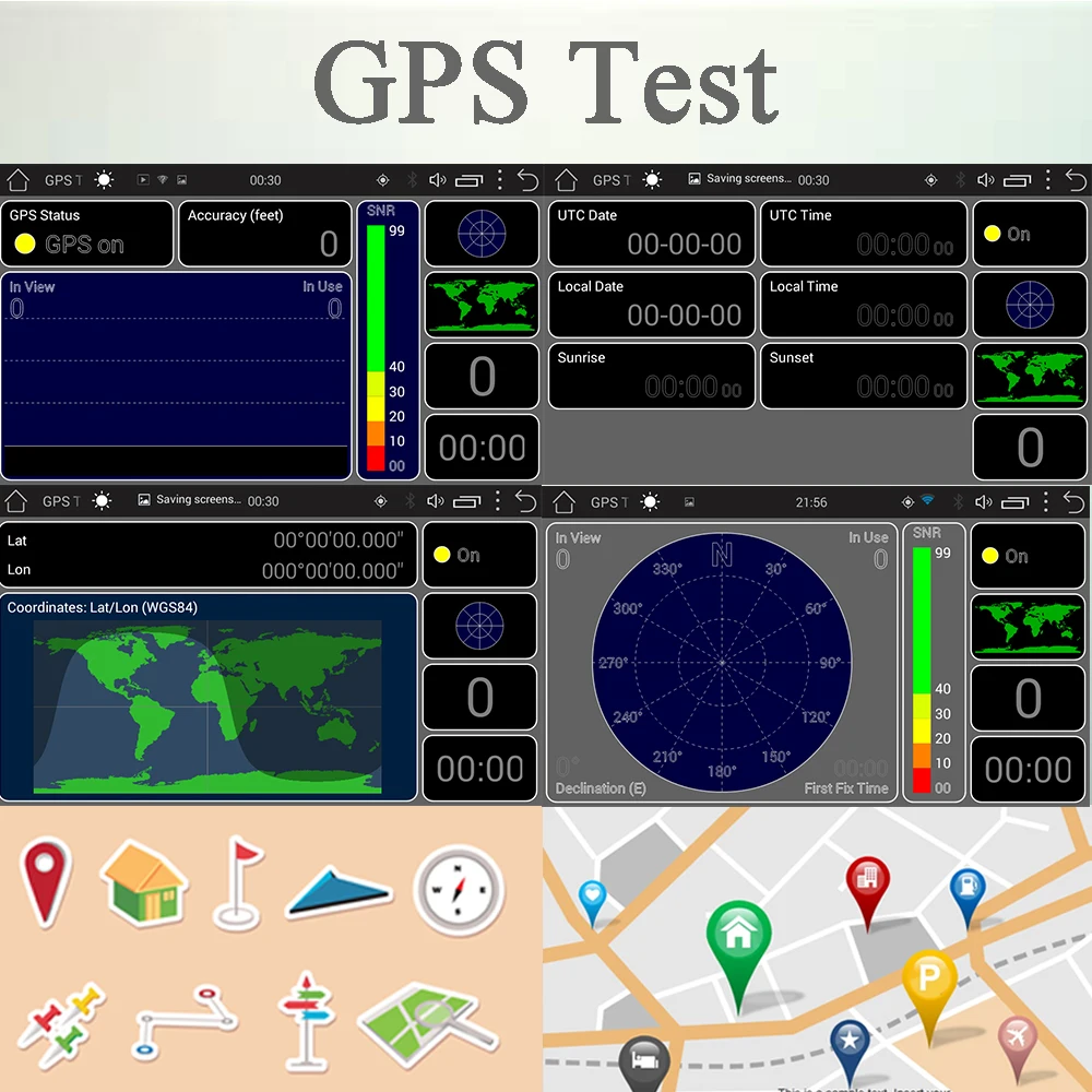 Автомобильный gps-навигатор 2 Din Android онлайн карта офлайн автомобиля головное устройство авто радио AM/FM управление рулем Bluetooth Wi-Fi 7'