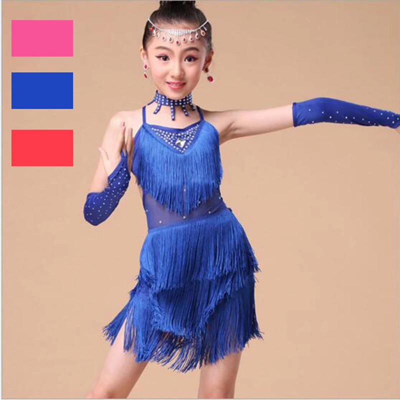 Latin Dance Dress for Kids Girls Fringe Ballroom Tango Samba Cha Cha Salsa Dance Competition Dresses Latin Dancewear for Girls Latin Dance Dress for Kids Girls Fringe Ballroom Tango Samba Cha Cha Salsa Dance Competition Dresses Latin Dancewear for Girls