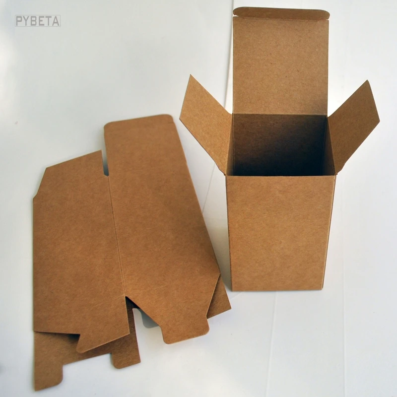 25 шт-пустые бумажные коробки черный крафт-бумажный Чехол для карт Косметика образец подарочные упаковочные коробки пробки клапана