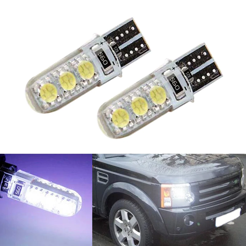 2x T10 5050 SMD 6 LED W5W габаритная лампа для Land Rover v8 discovery 4 2 3x8 freelander defender A8 a9|Сигнальная