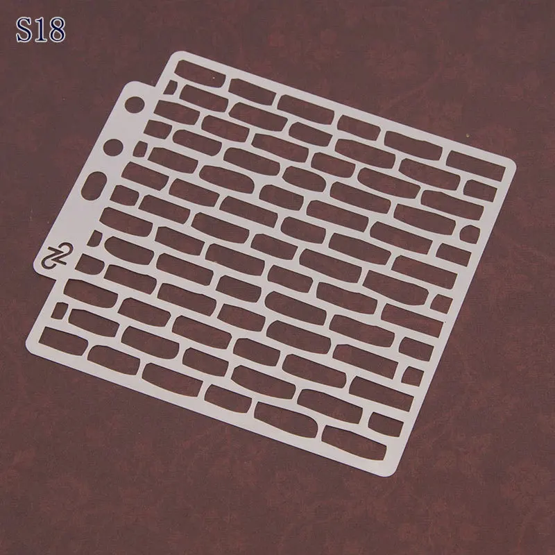 

Brick wall Layering Stencils Drawing Color Spraying Stencil for Diy scrapbook/photo album coloring,painting stencil,home decor