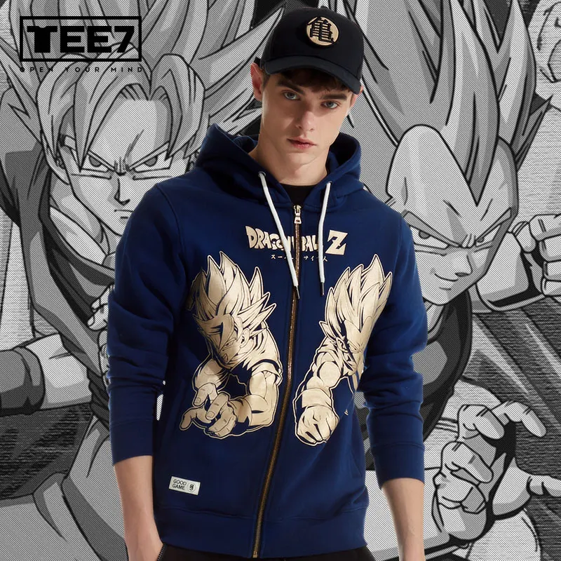 Cotton Hoodies Vegeta Sweatshirt Mens 