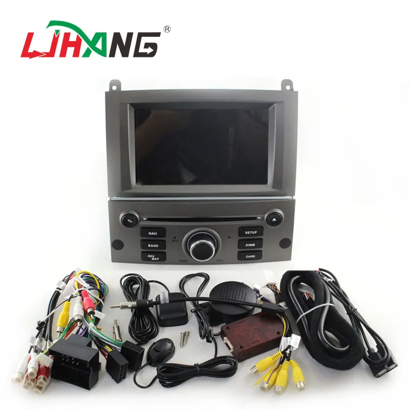 Cheap LJHANG IPS Android 9.0 Car DVD Player For Peugeot 407 2004-2010 GPS Navi Multimedia Autoaudio Stereo Car Radio Bluetooth WIFI BT 4