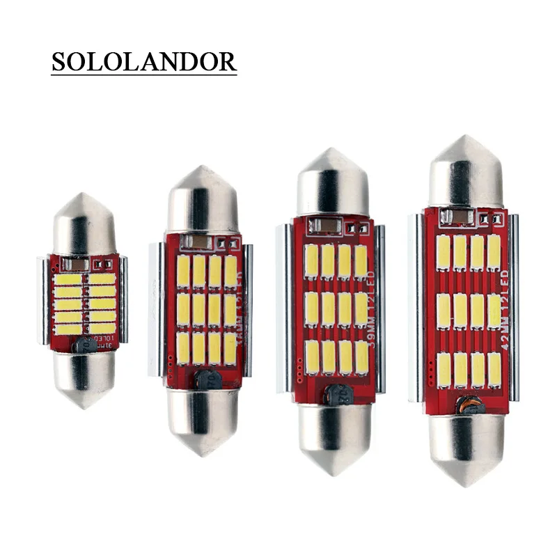 

Festoon 31mm 36mm 39mm 41mm LED Bulb C5W C10W 239 272 SV8.5 4014SMD Canbus Error Free Auto Interior Doom Lamp Car Styling Light
