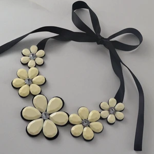 Leanzni роскошное модное короткое массивное ожерелье и кулон полимерный цвет модное женское ожерелье подарок - Окраска металла: EL416511