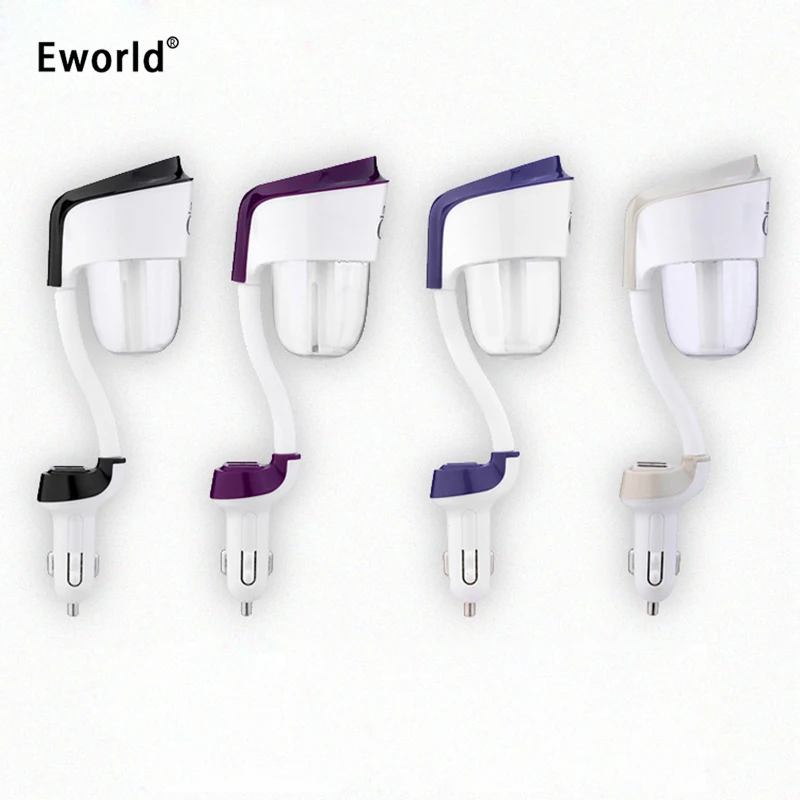 

Eworld Mini Humidifier Double USB Car Charger Ultrasonic Air Purifier Car Aroma Mist Maker essential oil diffuser Spirits