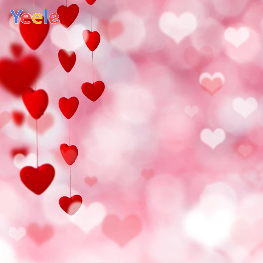 

Yeele Love Hearts Light Bokeh Valentine Backdrop Photography Backgrounds Customized Photographic Backdrops For Photo Studio