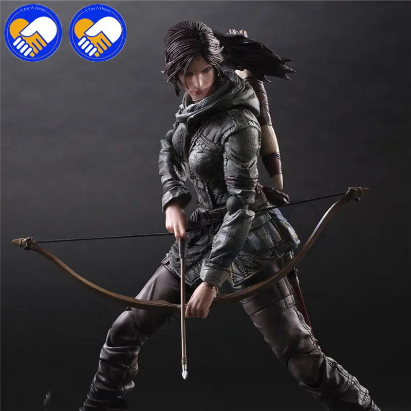Новая игра искусство Tomb Raider 26 см Лара Крофт ПВХ Фигурки игрушки с коробкой