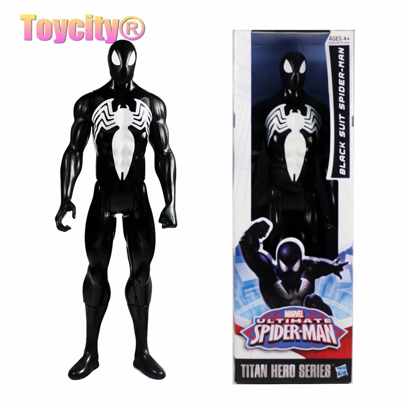 マーベル究極hasbo レプリカ スパイ ダーマンタイタンヒーローシリーズ黒スーツ スパイダーマン図11 5 で ボックス Suit Gentleman Suit Snowsuit Distributors Aliexpress