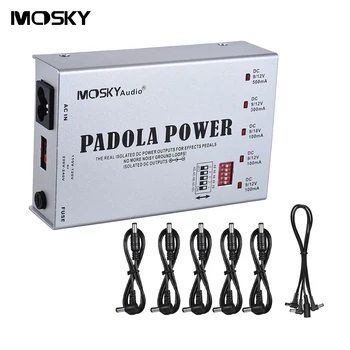 

MOSKY 5 Isolated Outputs Guitar Effect Power Supply Station with Short Circuit Protection for DC 9V 12V 18V Effects