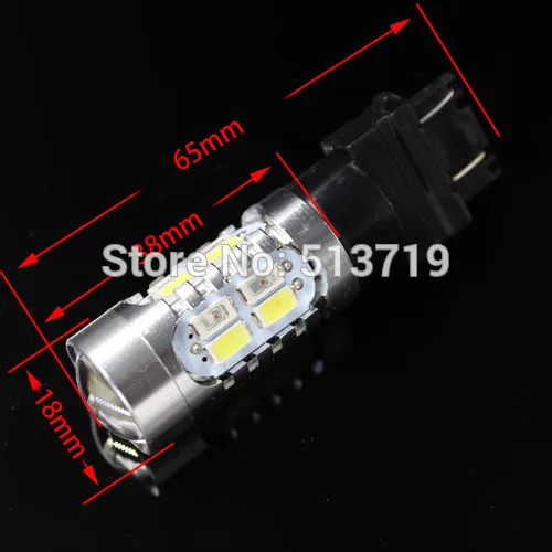 

1X T25 3157 5630 SMD LED White Amber Yellow Dual Color Switchback Car Auto Turn Signal Lights Bulb Lamp 20SMD Brake Light 12V