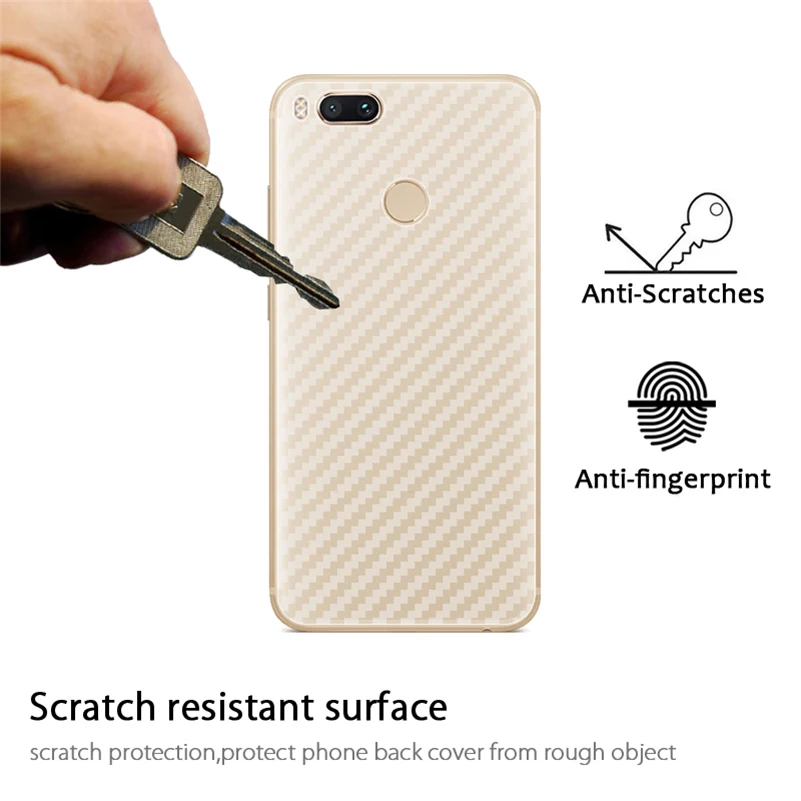 5 упаковок 3D задняя пленка из углеродного волокна для Xiaomi Redmi Note 2 3 4X4 Prime 3s 5A 6 6A