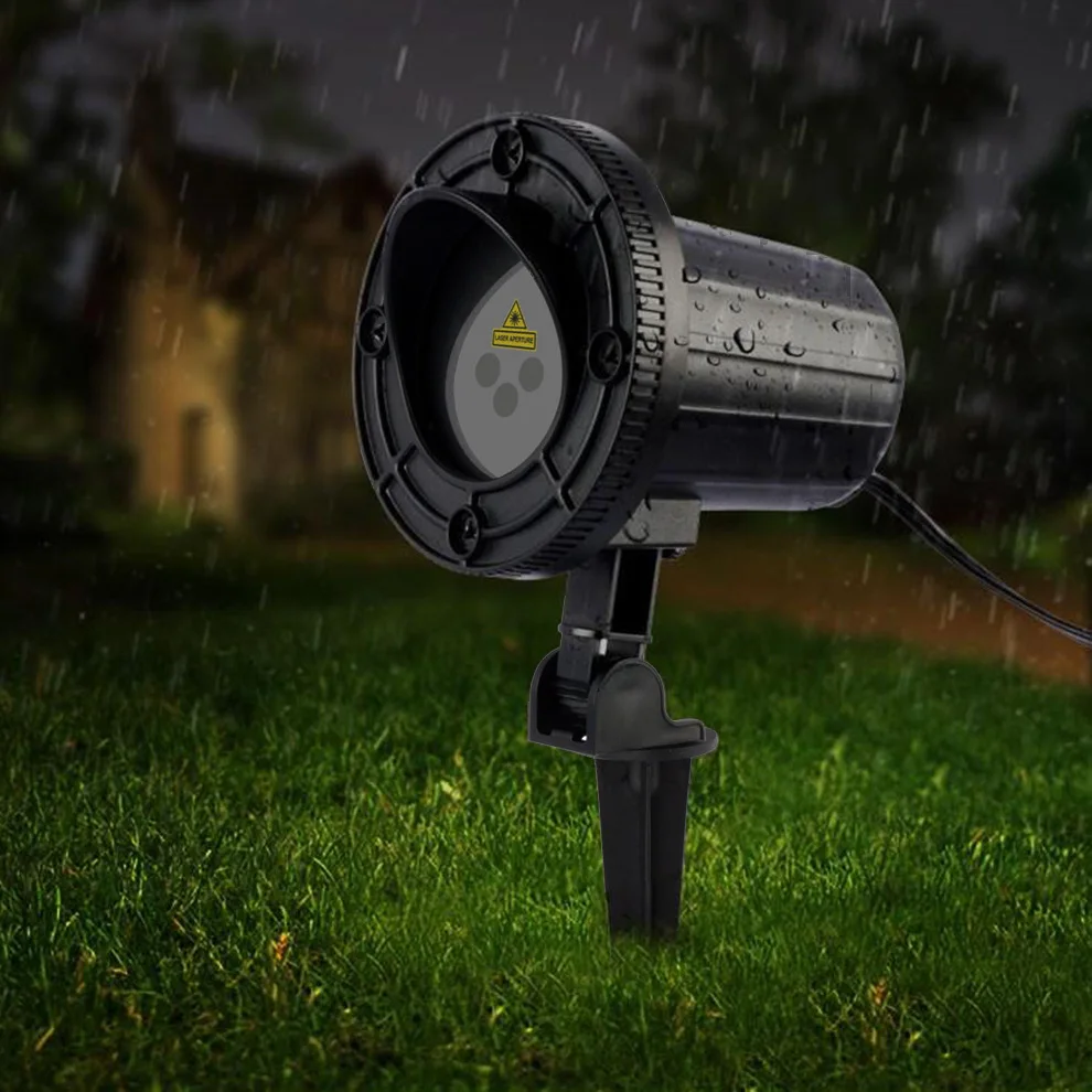 Alienígena RGB se estática Puntos Estrella de Navidad luz láser proyector al aire libre Jardín de árbol de Navidad decoración efecto mostrar luces - 4