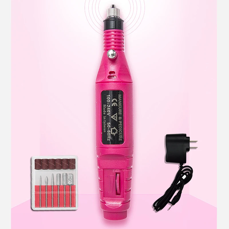 

Manicure Machine Professional Electric Nail Drill Machine Portable Nail Art File Ceramic Nail Drill Bits Sanding Nail Tools Set